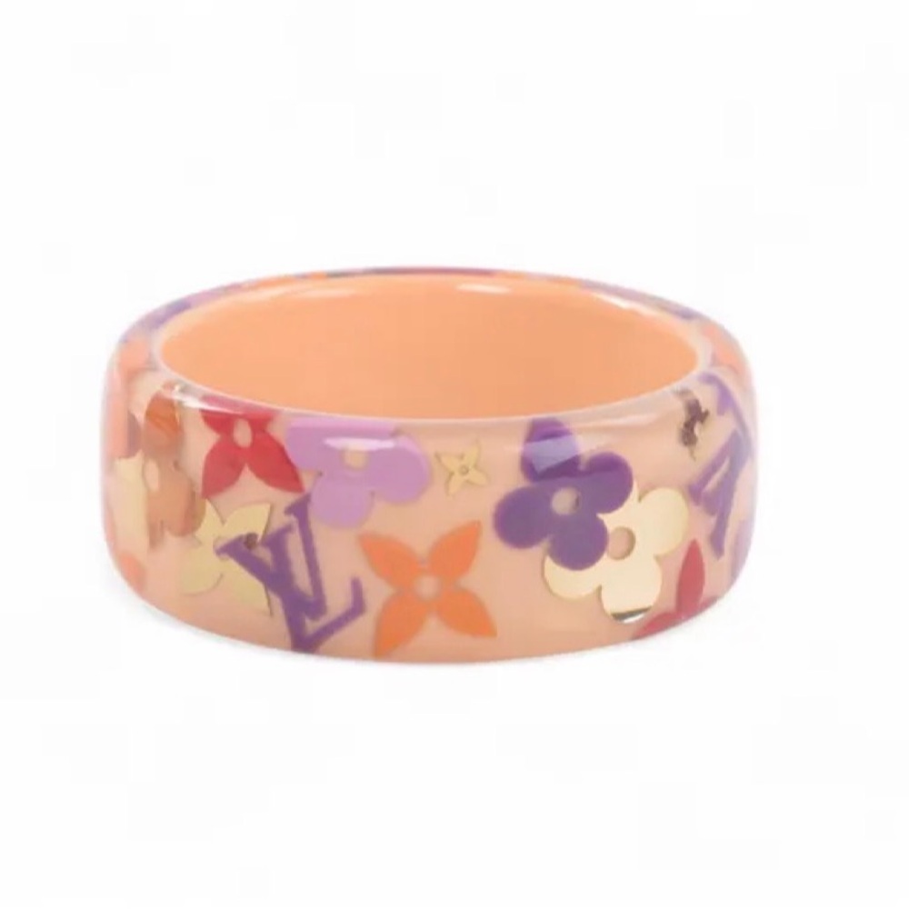 Louis Vuitton Pink Farandole Bangle Bracelet-Monogram Inclusion - Picture 3 of 10